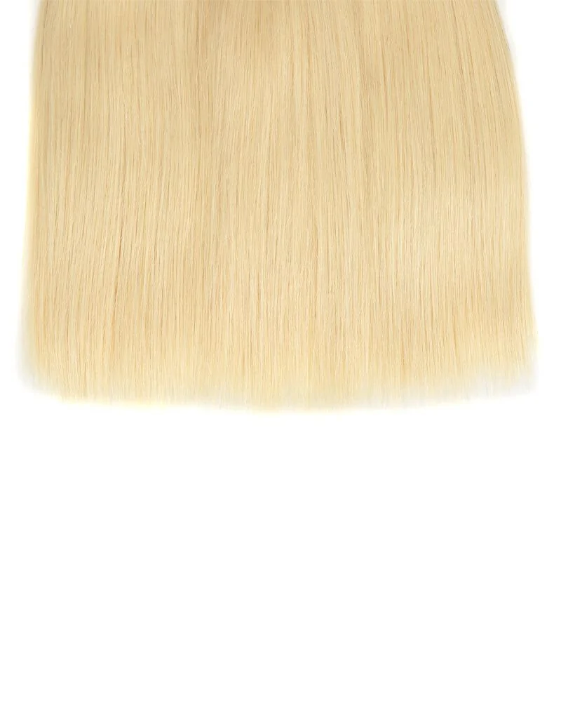 QVR Remy Human Hair 3 Bundles Straight Hair T1B/613 - Image 6