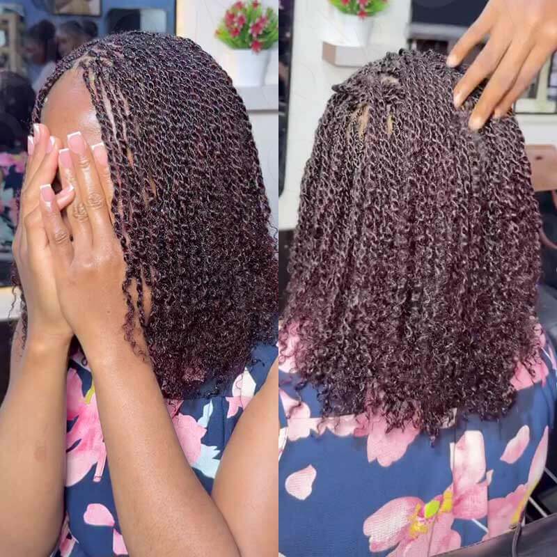 QVR 1 Pack Mix #1B/99J Color Afro Kinky Bulk Human Hair - Image 3