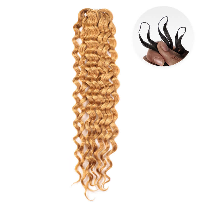 QVR 1 Pack Muti-Color Water Wave Crochet Braid Human Hair Extensions - Image 14