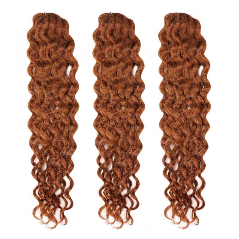 QVR 1 Pack Muti-Color Water Wave Crochet Braid Human Hair Extensions - Image 16