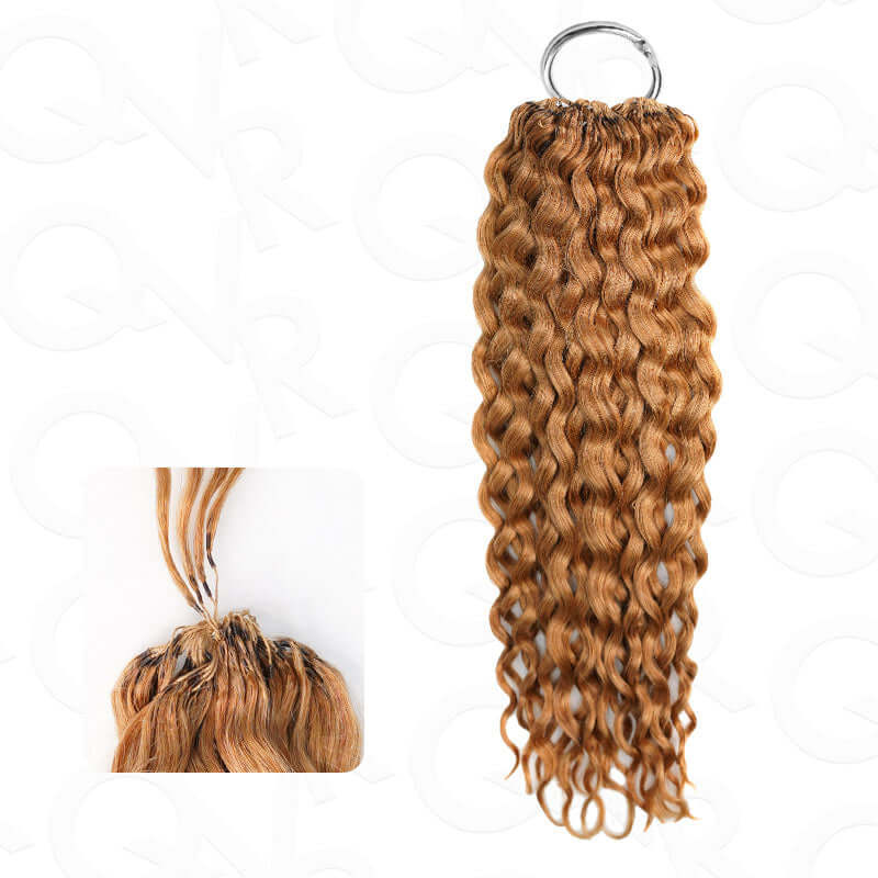 QVR 1 Pack Water Wave Feather Crochet Human Hair Extension - Image 18