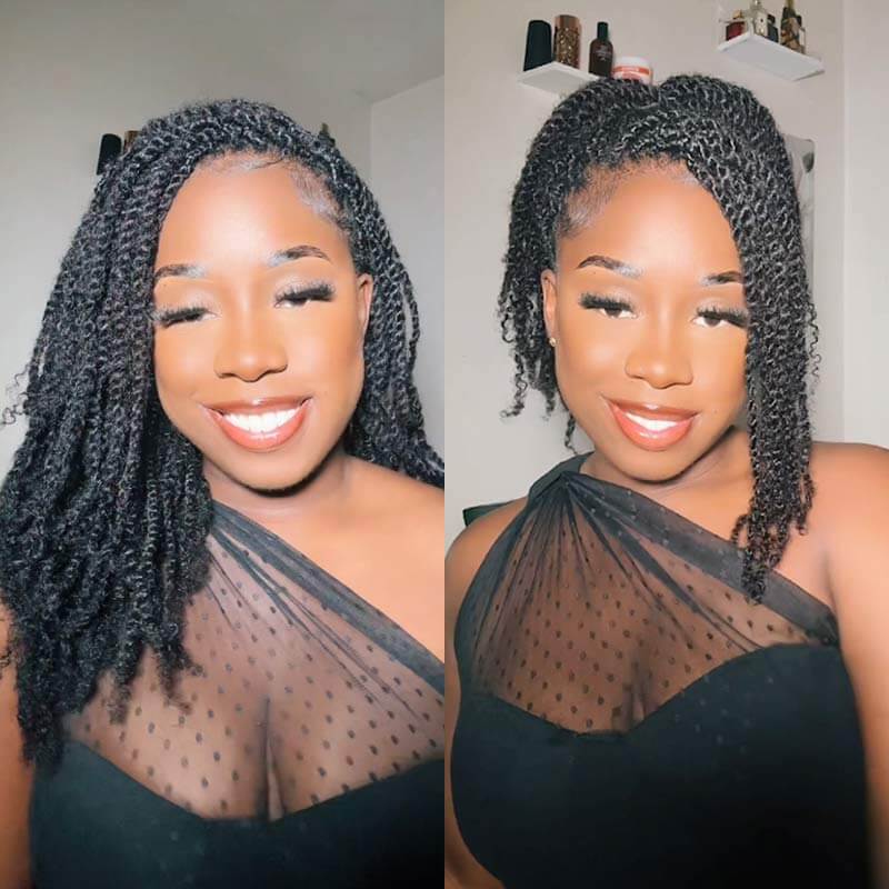 QVR 1 PC Afro kinky Bulk Hair Extensions For Braiding Dreadlock Human Hair - Image 3