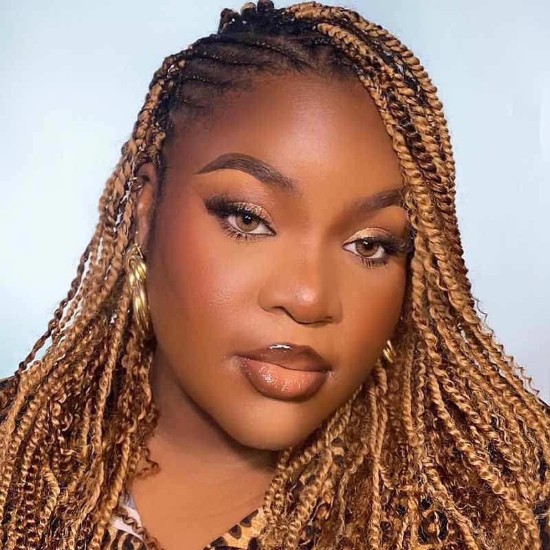 QVR #27+#30 Afro Kinky V Bulk Curly Hair for Kinky Twist Crochet Braiding Hair - Image 6