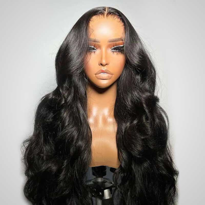 QVR Glueless 4x4 HD Lace Closure Wig Body Wave Ultra-thin 13x4 HD Lace Frontal Wig Pre-plucked - Image 4