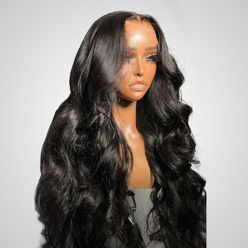 QVR Glueless 4x4 HD Lace Closure Wig Body Wave Ultra-thin 13x4 HD Lace Frontal Wig Pre-plucked - Image 5