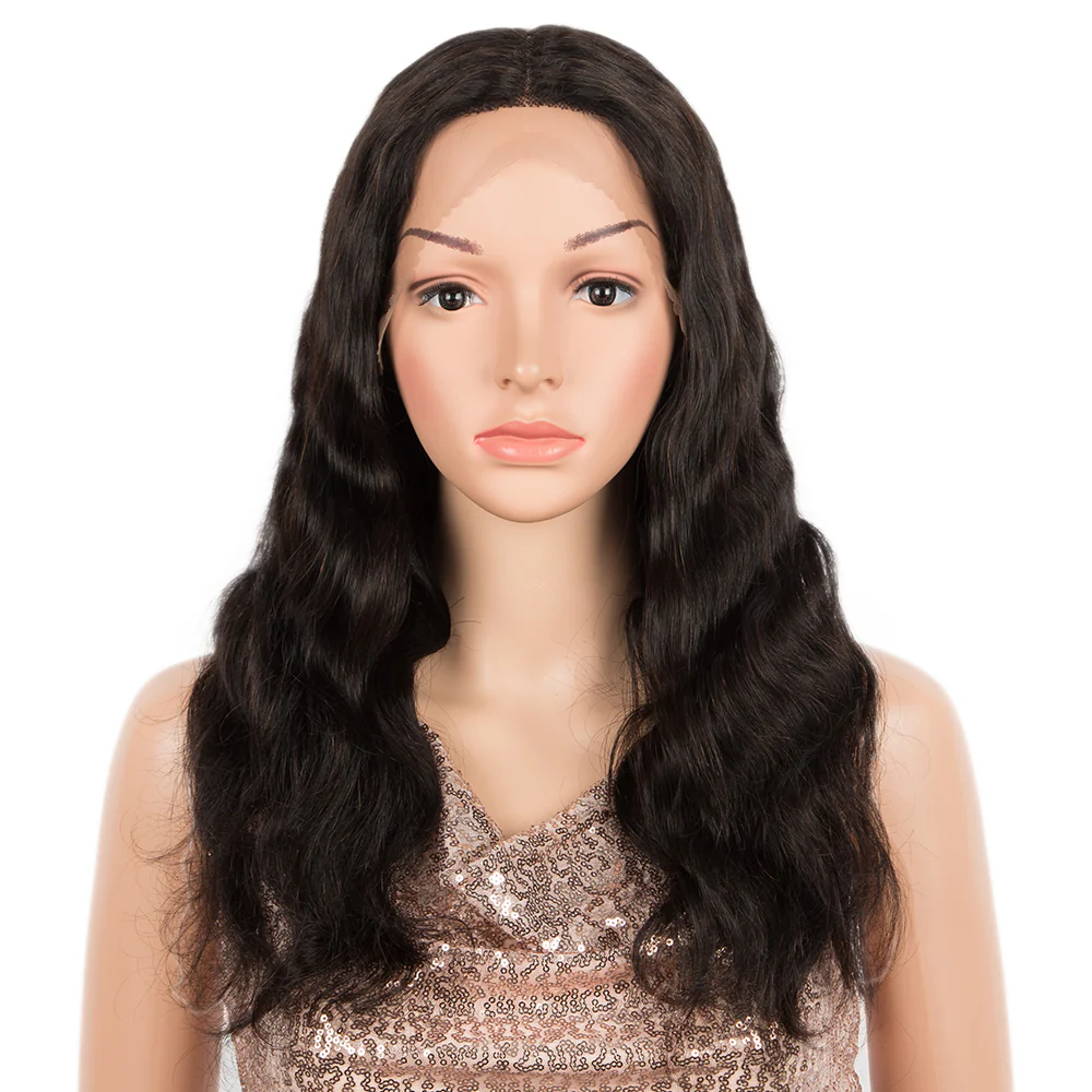 QVR 4X1 T Lace Human Hair Wigs Body Wave Hair Lace Front Wig Pre-plucked Hairline with Baby Hair Wigs Natural  Black Color - Image 5
