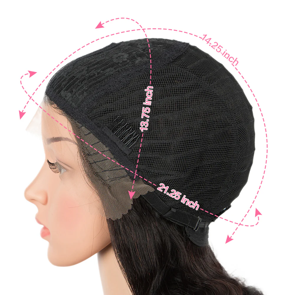 QVR 4X1 T Lace Human Hair Wigs Body Wave Hair Lace Front Wig Pre-plucked Hairline with Baby Hair Wigs Natural  Black Color - Image 8