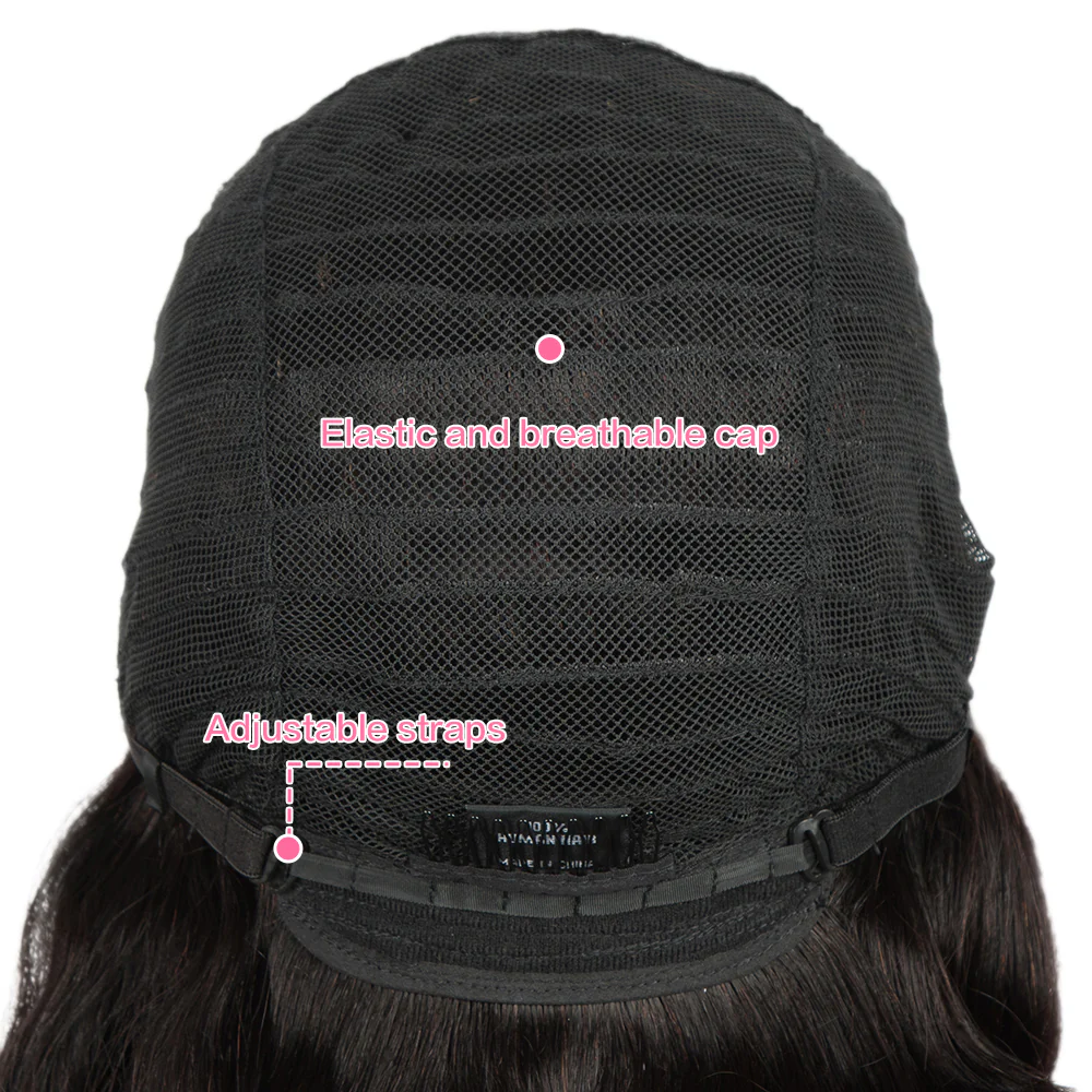 QVR 4X1 T Lace Human Hair Wigs Body Wave Hair Lace Front Wig Pre-plucked Hairline with Baby Hair Wigs Natural  Black Color - Image 9