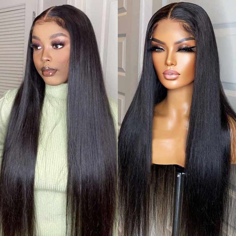 QVR 5x5 HD Lace Closure Wigs Beginner Friendly Straight Glueless Wig Human Hair Wig - Image 2