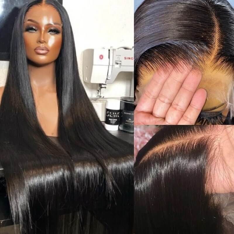 QVR 5x5 HD Lace Closure Wigs Beginner Friendly Straight Glueless Wig Human Hair Wig - Image 5