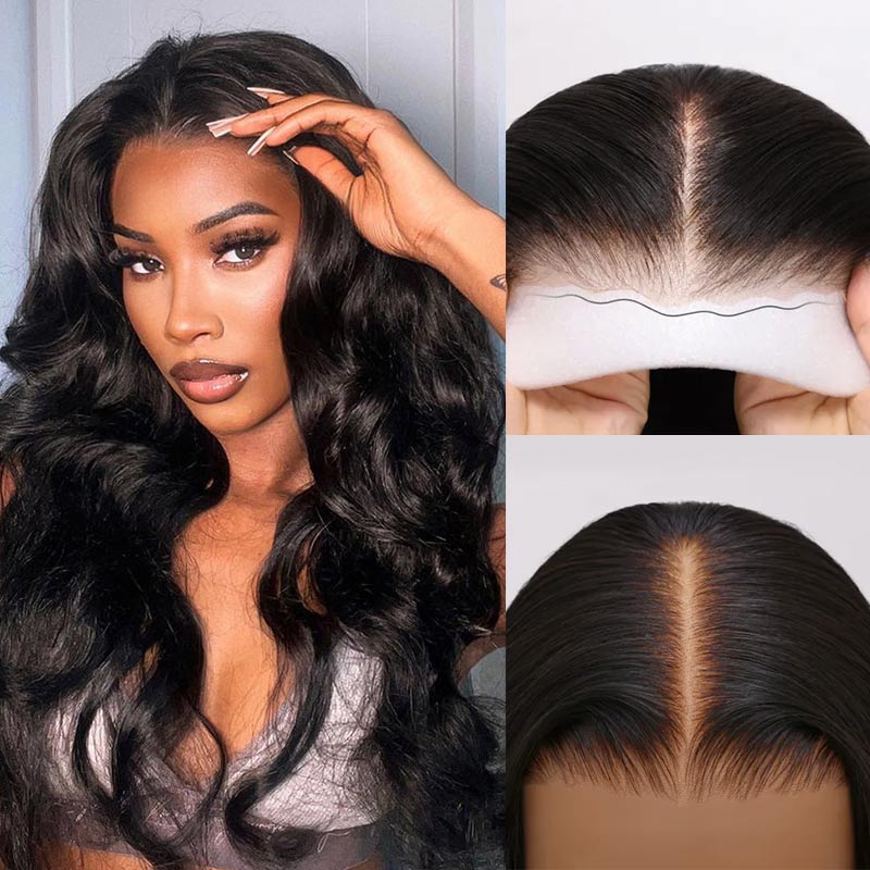 QVR 7x5 Glueless Lace Straight Wig With Pre Plucked Hairline 180% Density - Image 9