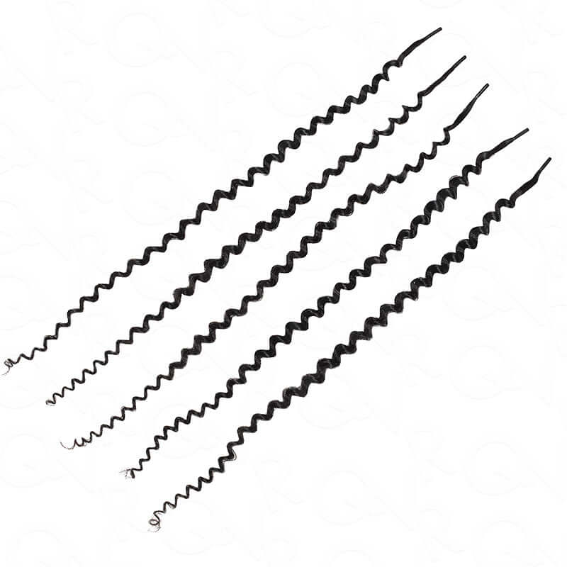 QVR Afro Kinky Curly I Tip Hair Extensions Natural Black Human Hair - Image 7