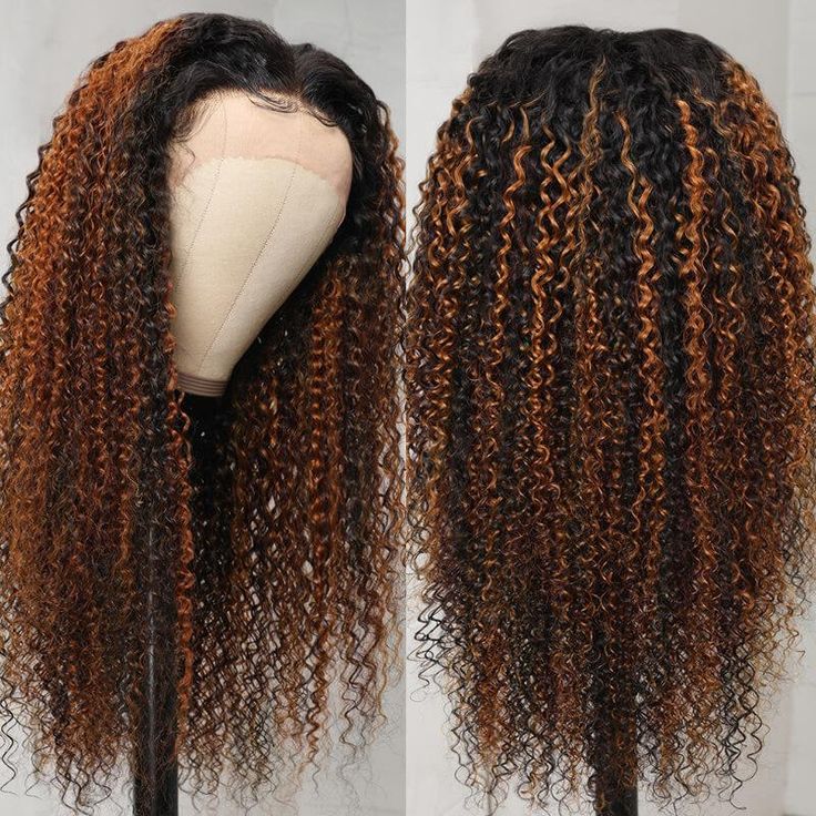 QVR Glueless Pre-cut Curly 13x4 Lace Frontal Human Hair Wigs Highlight Balayage Color Wigs Beginner Friendly - Image 7