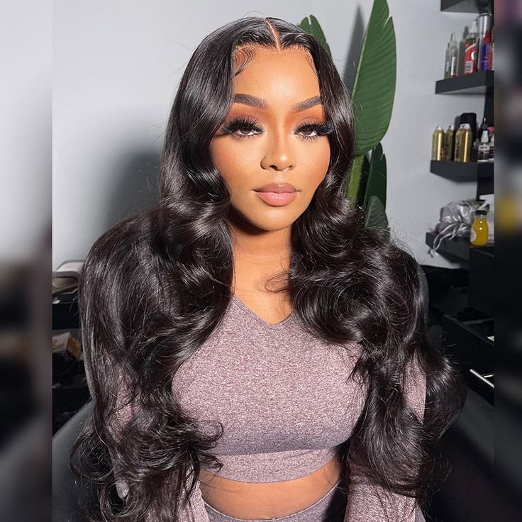 QVR Body Wave 13x4 HD Lace Frontal Wig Undetectable Lace Frontal Human Hair Wigs For Women - Image 3