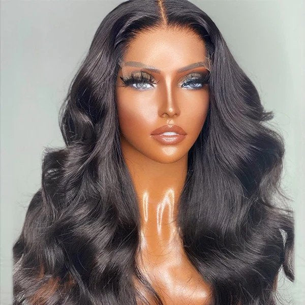 QVR Body Wave 13x4 HD Lace Frontal Wig Undetectable Lace Frontal Human Hair Wigs For Women - Image 4