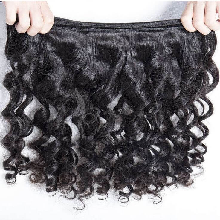 QVR Brazilian Hair Bundles Virgin Human Hair Loose Wave 4 Bundles - Image 3