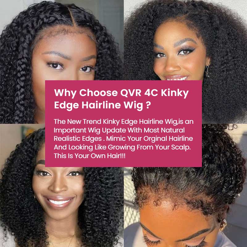 QVR Curly Edge Deep Wave 13x4 HD Transparent Lace Front Wigs With Realistic Hairline - Image 7