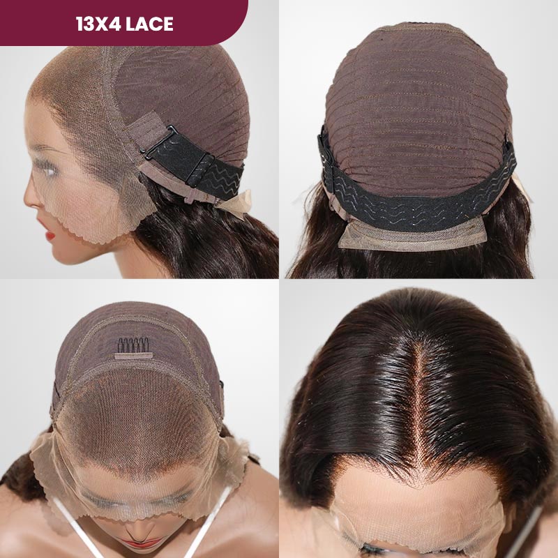 QVR Curly Edge Hairline Wigs Kinky Straight 13x4/13x6 Lace Frontal Human Hair Wigs For Women - Image 8