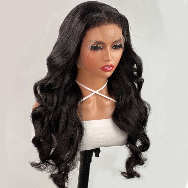 QVR Curly Edges 13x4/13x6 Lace Frontal Wigs Body Wave With Realistic Type 4 Hairline - Image 2
