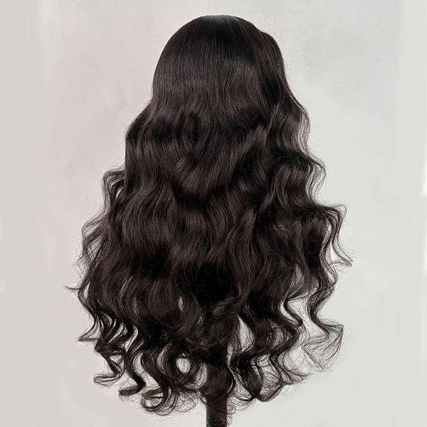 QVR Curly Edges 13x4/13x6 Lace Frontal Wigs Body Wave With Realistic Type 4 Hairline - Image 4