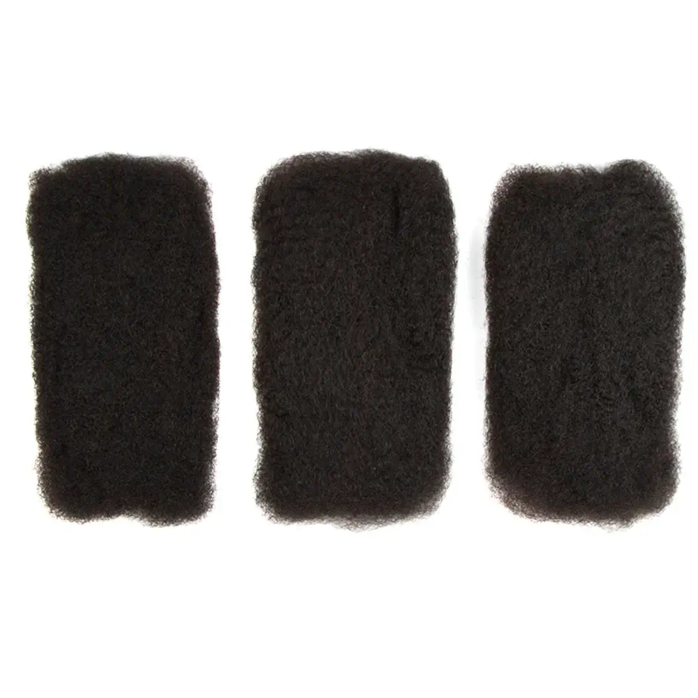 QVR Dark Brown+Pink Two Colors Afro Kinky Bulk Human Hair For Braiding DreadLock - Image 11