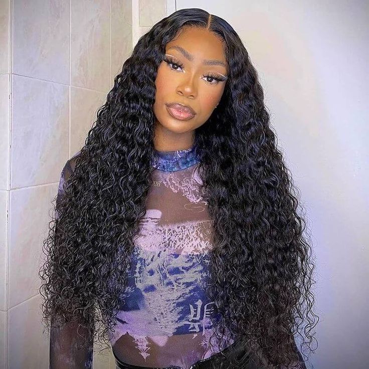 QVR Glueless 5x5 HD Lace Closure Deep Wave Wig Human Hair Undetectable Lace Wig - Image 3