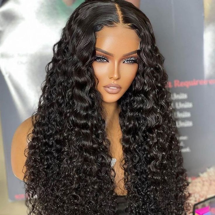 QVR Glueless 5x5 HD Lace Closure Deep Wave Wig Human Hair Undetectable Lace Wig - Image 5