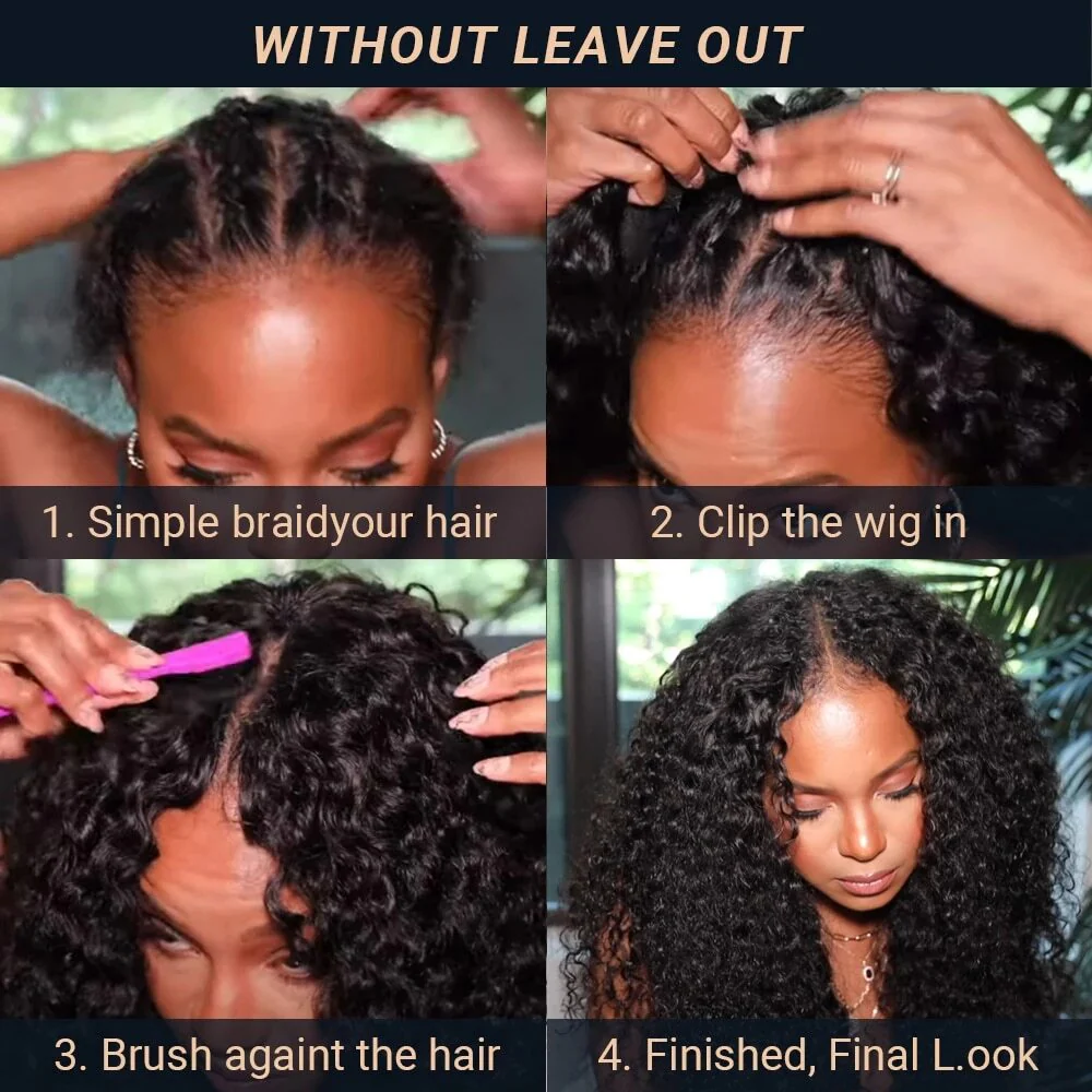 QVR Glueless Beginner Friendly V Part Wig Body Wave Human Hair Wigs No Sew In No Gel NO Leave Out - Image 9