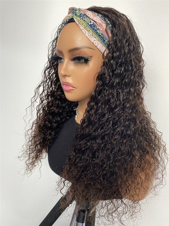 QVR Glueless Deep Wave Headband Wig Human Hair Wear and Go Wigs Natural Looking - Image 6