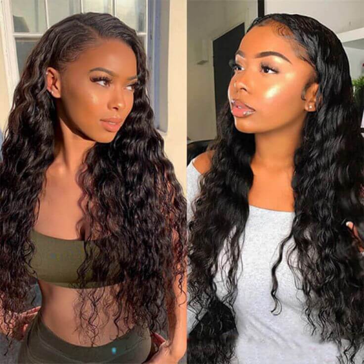 QVR Glueless Loose Deep Wave V Part Wigs 180% Density Super Natural Human Hair Glueless 0 Skill Needed Wig - Image 6