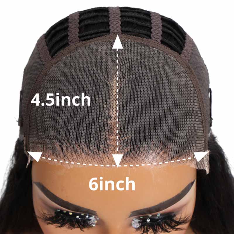 QVR Glueless Pre-cut Balayage 13x4 Lace Frontal Curly Edge Kinky Curly Wigs Black and blonde Highlights Human Hair Wigs - Image 9