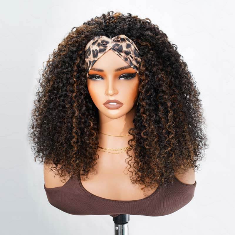 Flash Sale|QVR Glueless Half Wig 3 In 1 Twist Curly Human Hair - Image 19