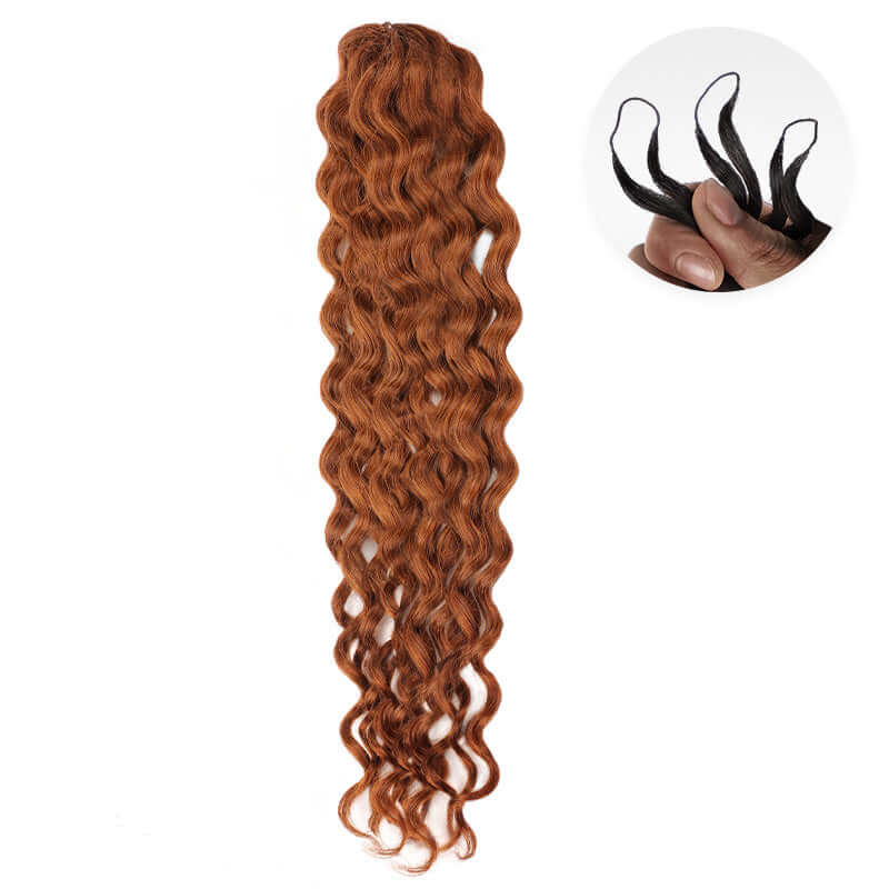QVR 1 Pack Muti-Color Water Wave Crochet Braid Human Hair Extensions - Image 15