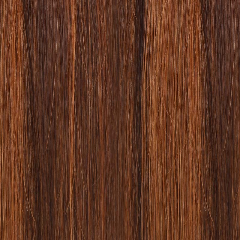 QVR Highlight #P4/30 9PCS Weft Clip In Hair Extensions Volumizer #P4/27 Straight Clip In Human Hair - Image 6