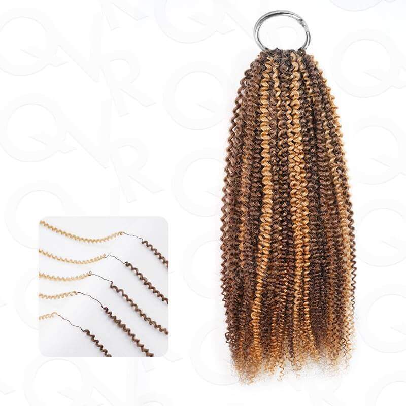 QVR Highlight #P4/27 Feather Crochet Human Hair Miracle Knots Hairstyle Curly Hair Extensions - Image 15
