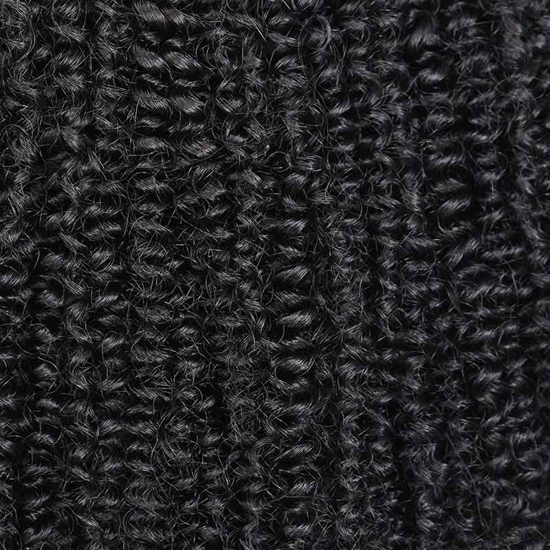 QVR Invisible 9PCS Weft Clip In Hair Extensions 5PCS Volumizer Afro Kinky Curly PU Clip In Human Hair - Image 11