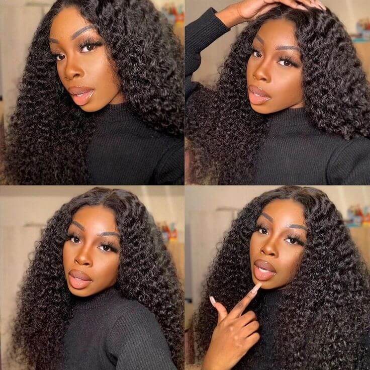 QVR Jerry Curly Human Hair Weaves 1 Bundle - Image 3