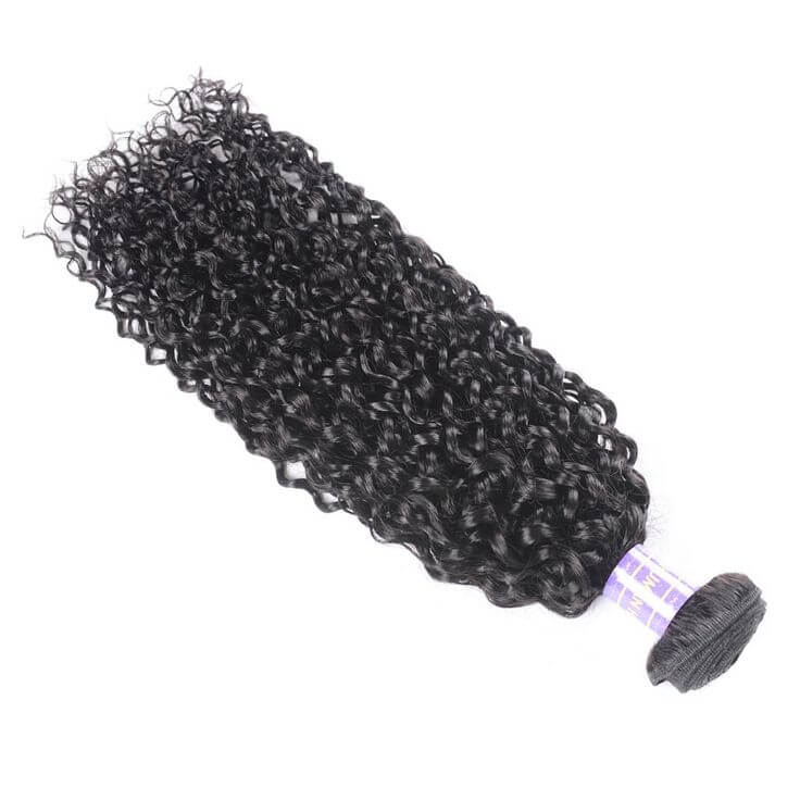 QVR Jerry Curly Human Hair Weaves 1 Bundle - Image 5