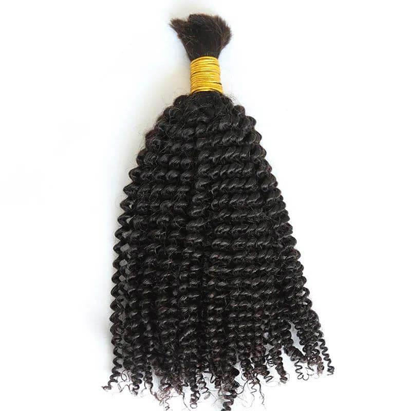 QVR Kinky Curly Bulk Hair Extensions for Boho Knotless Braiding - Image 7