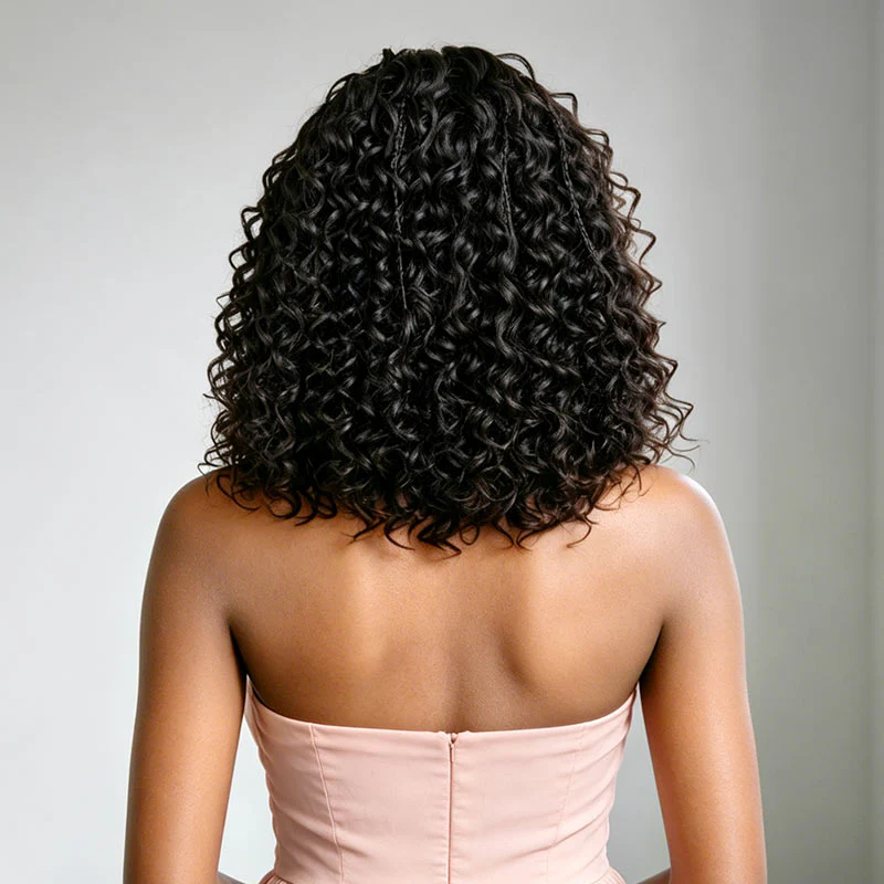 QVR Knotless Boho Braid 5X5 Lace Closure Wig with Braided Top Wear To Go Virgin Human Hair Wigs - Image 3