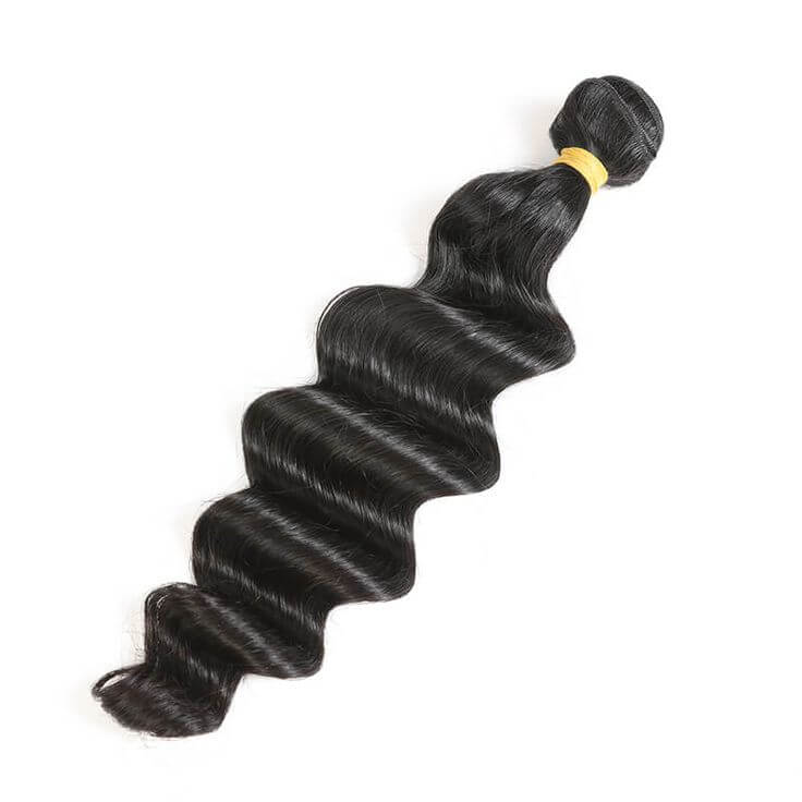 QVR Loose Deep Wave Human Hair Weaves 1 Bundle - Image 2