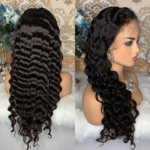 QVR Loose Deep Wave Wig Long Human Hair Wigs 13x4 Lace Front Wigs - Image 6
