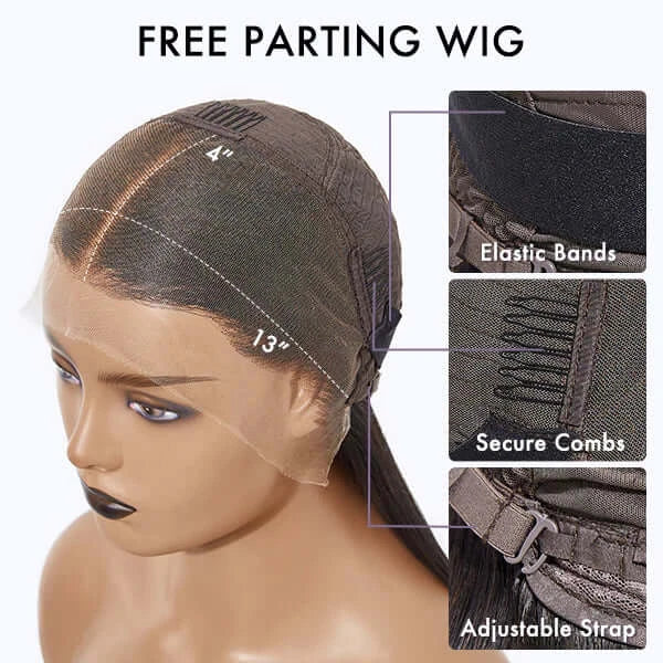 QVR Mature Lady Natural Black Pixie Cut Short Wig 100% Human Hair - Image 5