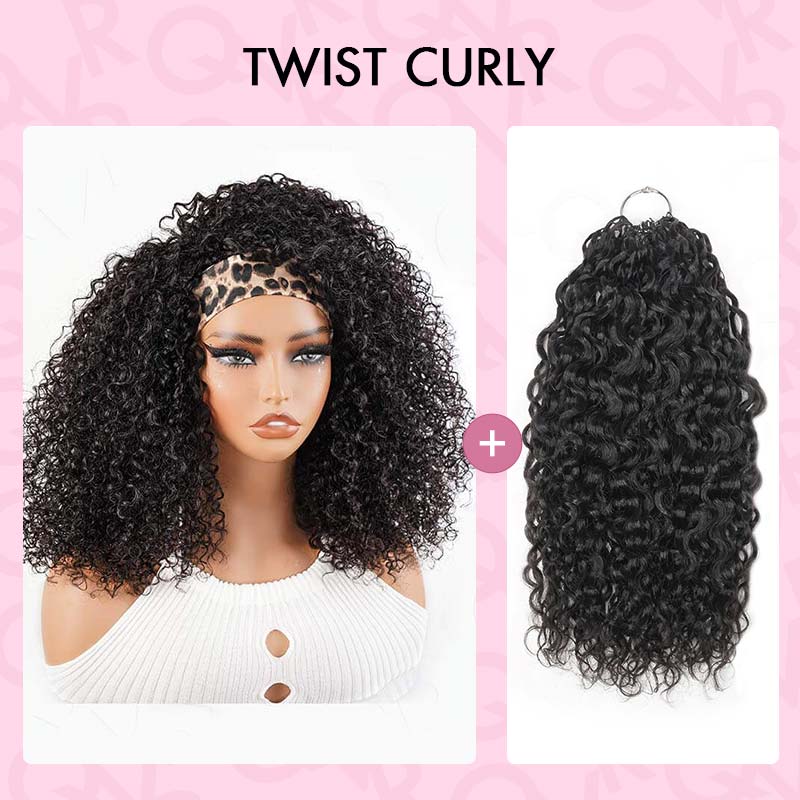QVR Miracle Knots X Half Wig Hack Seamless Miracle Braids Human Hair Crochet Weave Hair Extension - Image 12