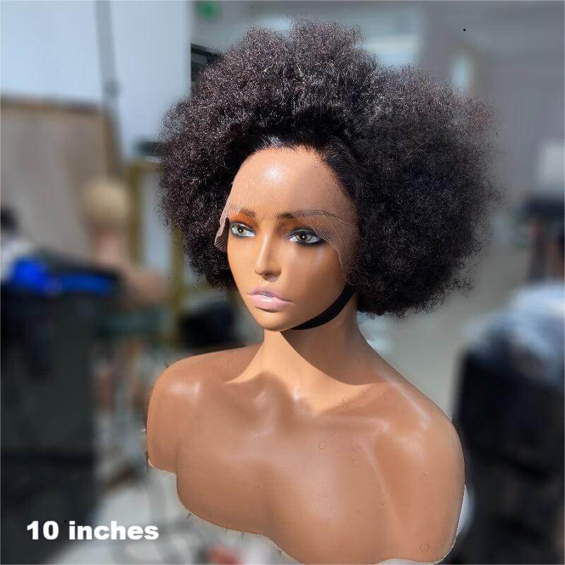 QVR Natural Afro Glueless Human Hair Short Wigs For Black Women - Image 3