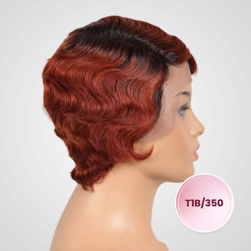 QVR New Ocean Wave Short Pixie Cut 13x4 Lace Frontal Wig - Image 6