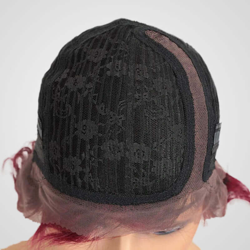 QVR New Ocean Wave Short Pixie Cut 13x4 Lace Frontal Wig - Image 9