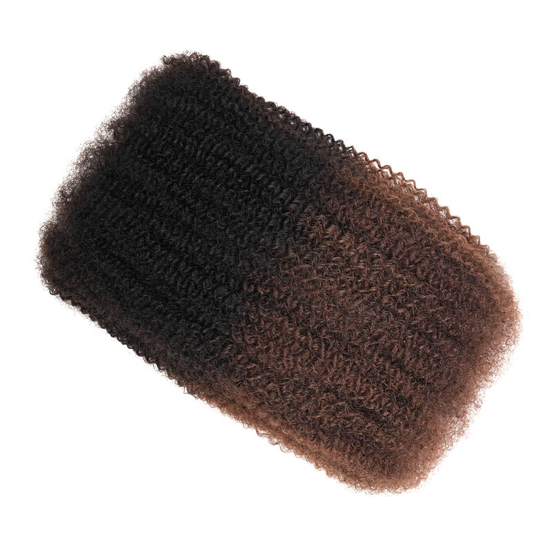 QVR Ombre Brown #T1B/4 Afro kinky Bulk Human Hair for Braiding & Twists - Image 5
