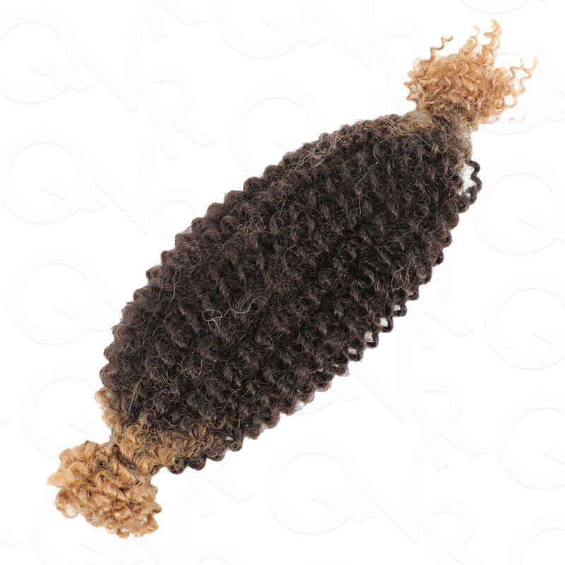 QVR Ombre Spring Twist Hair T1B/27 Color Type 3C 4A Hair Extensions - Image 7