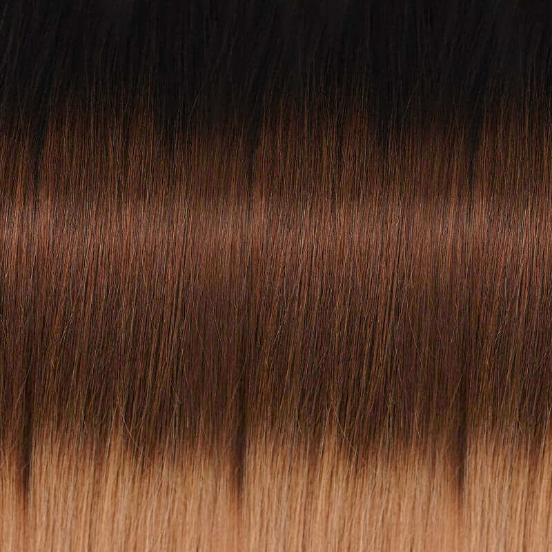 QVR Ombre #T1B/30/27 Feather Crochet Hair Afro Kinky Curly Machine Made Human Hair Extension - Image 8